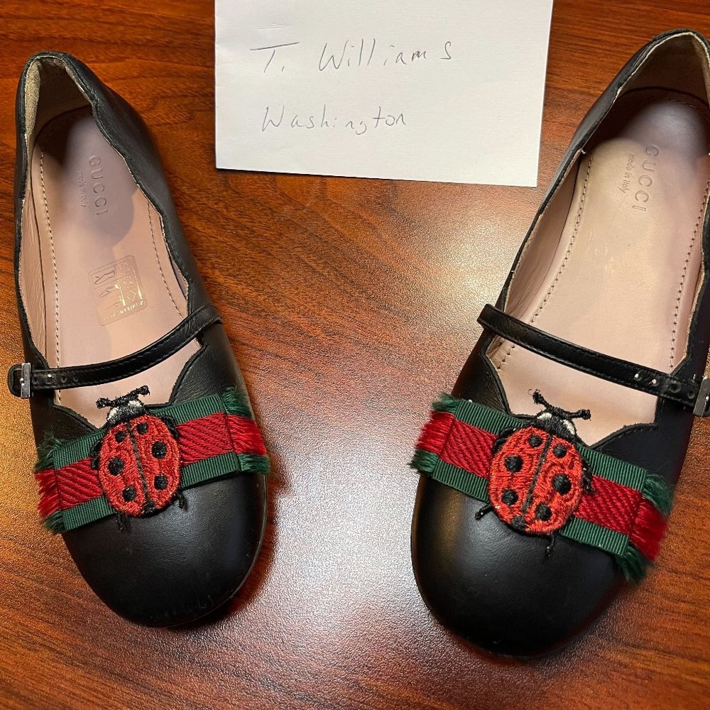 Gucci Lady Bug Flats - Girls Size 32